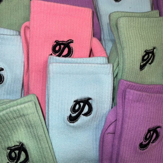 Embroidered Crew Socks